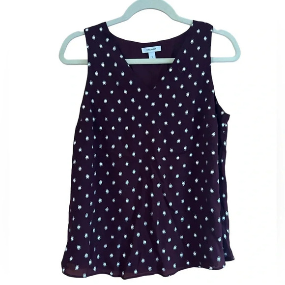 NINE WEST METALLIC POLKA DOT TANK - Picture 2 of 4
